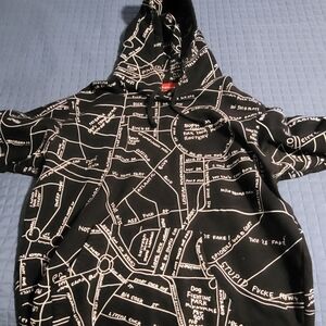 Supreme Gonz Embroidered Map Hooded Sweatshirt